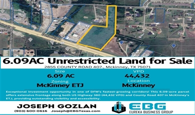  2855 COUNTY ROAD 407., McKinney, TX 75071